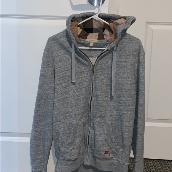 burberry zip up hoodie